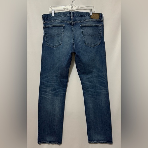 Polo Ralph Lauren Classic Fit Mens Jeans Straight Blue Whiskered 35x32 - Picture 14 of 14